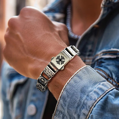Vikings Bracelet With Runes Beads