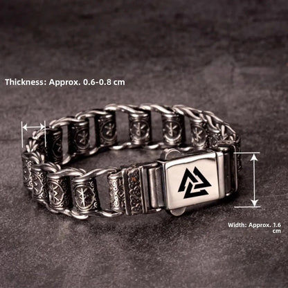 Vikings Bracelet With Runes Beads