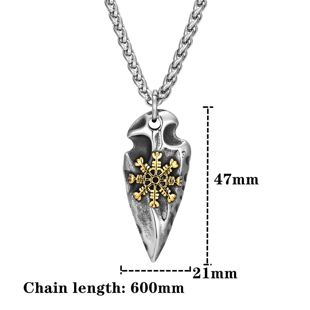Viking Rune Shield Necklace
