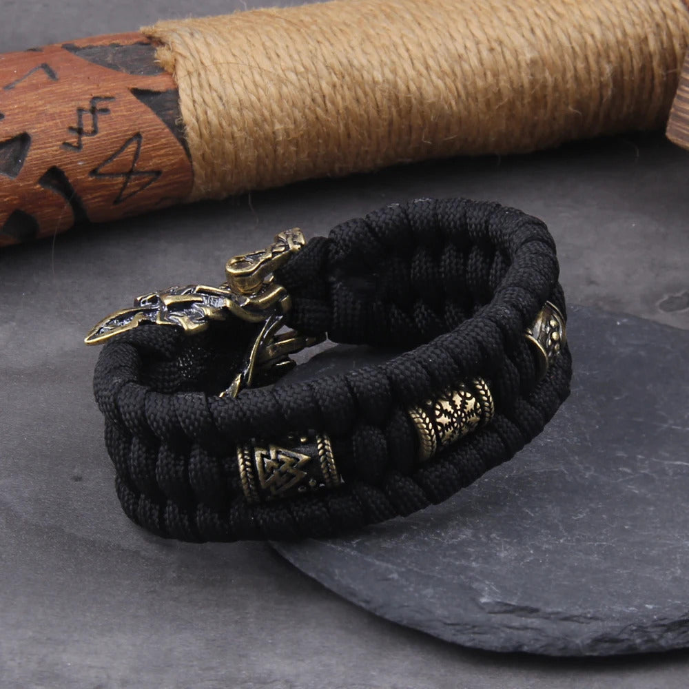 Viking Wolf Head Bracelet
