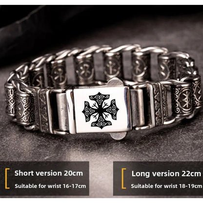 Vikings Bracelet With Runes Beads