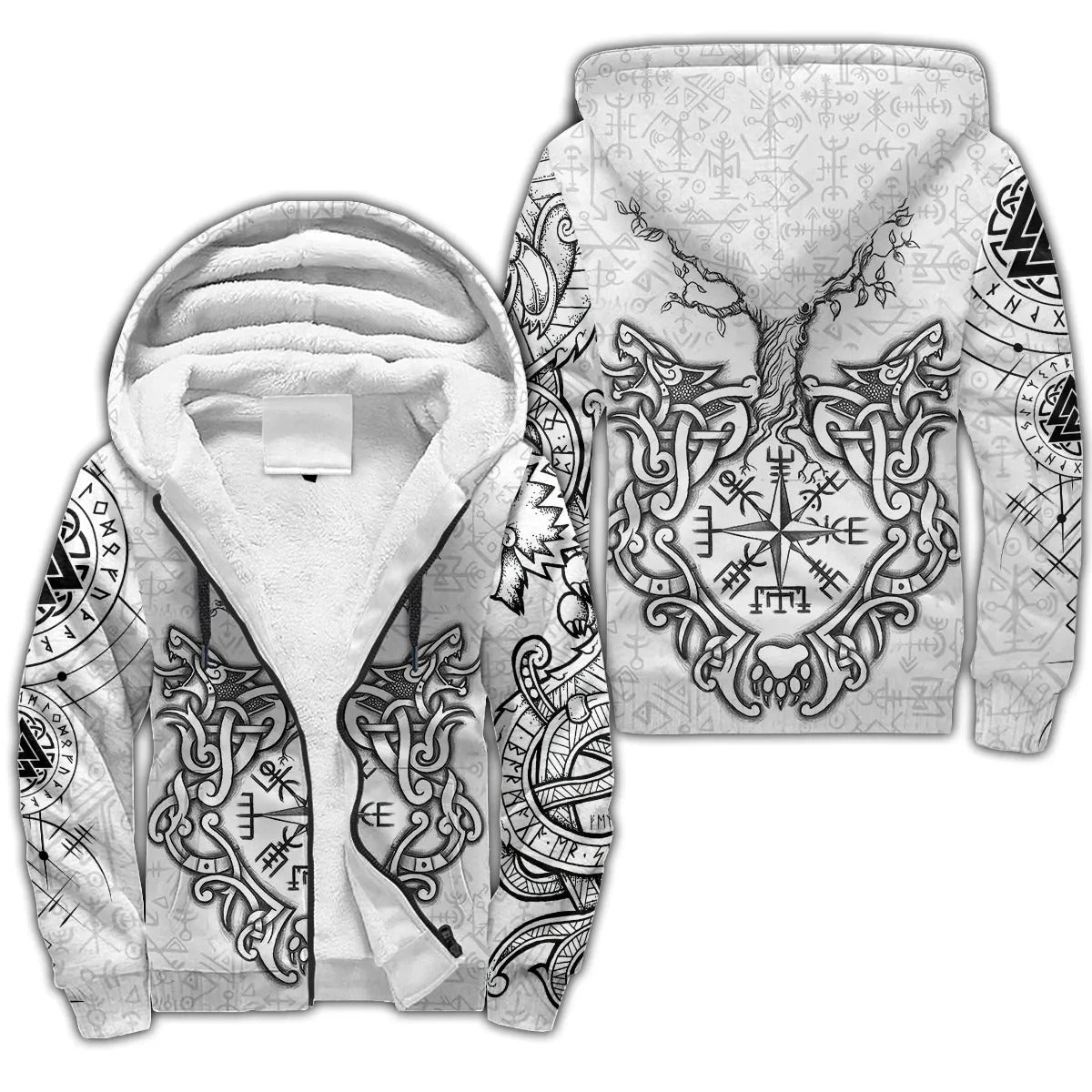 Vikings Thicker Zip Hoodie Jackets