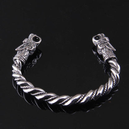 Wolf Head Viking Bracelet