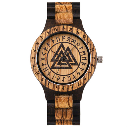 Limited Edition Viking Valknut Wooden Watch