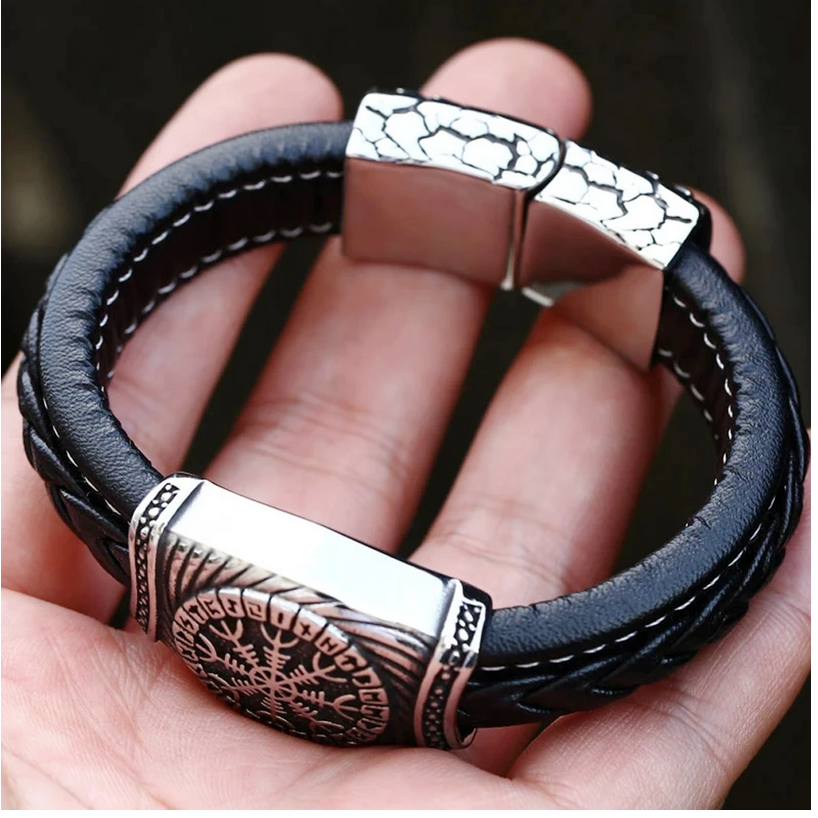 Viking Vegvisir and Valknut Bracelets