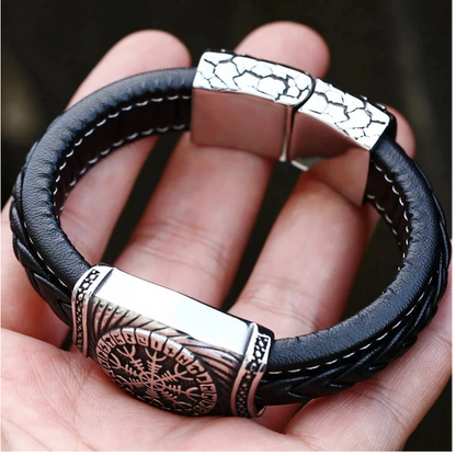 Viking Vegvisir and Valknut Bracelets