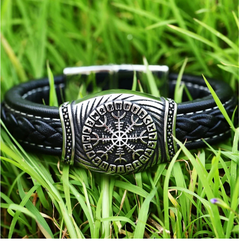 Viking Vegvisir and Valknut Bracelets