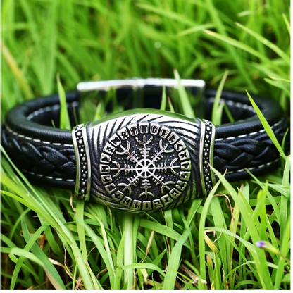 Viking Vegvisir and Valknut Bracelets