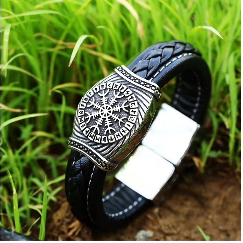 Viking Vegvisir and Valknut Bracelets