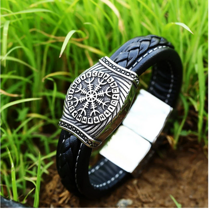 Viking Vegvisir and Valknut Bracelets