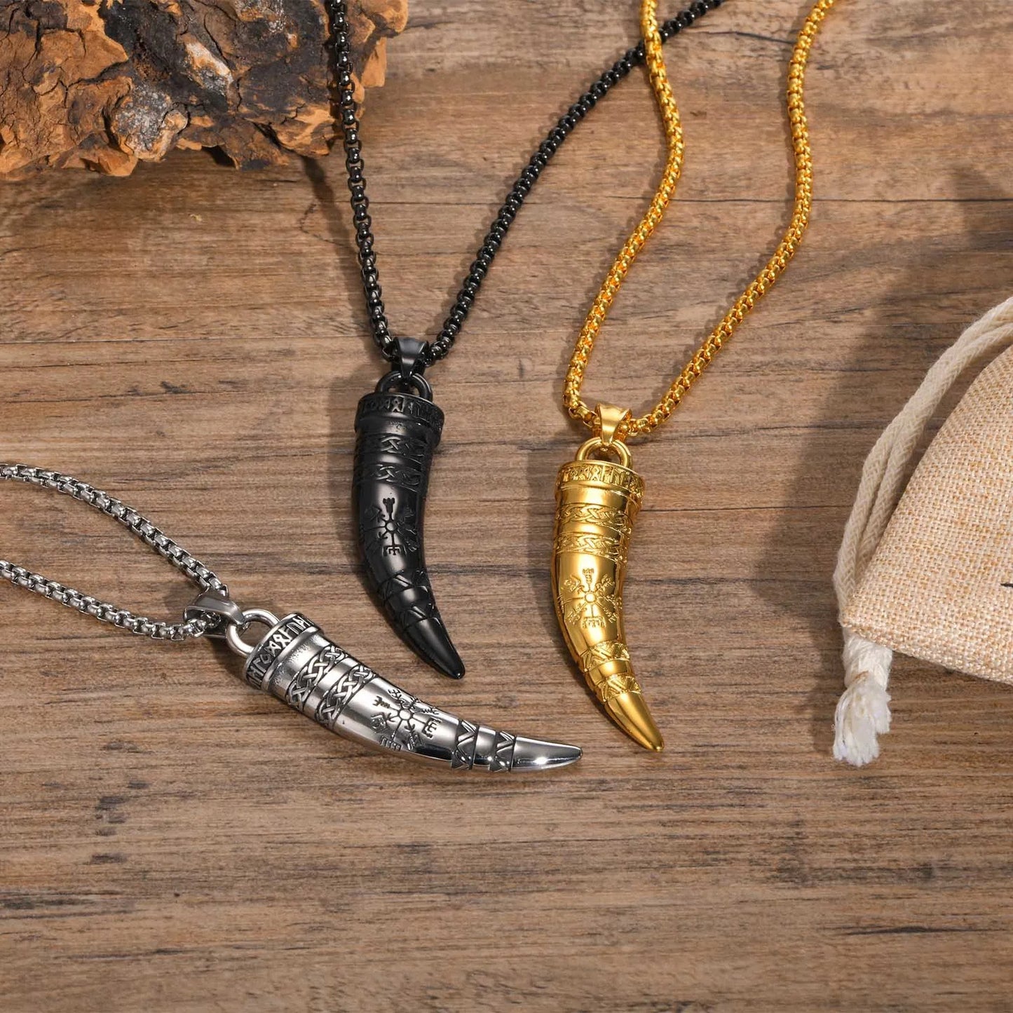 Viking Horn Necklaces