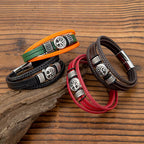 Yggdrasil Tree of Life Leather Bracelet