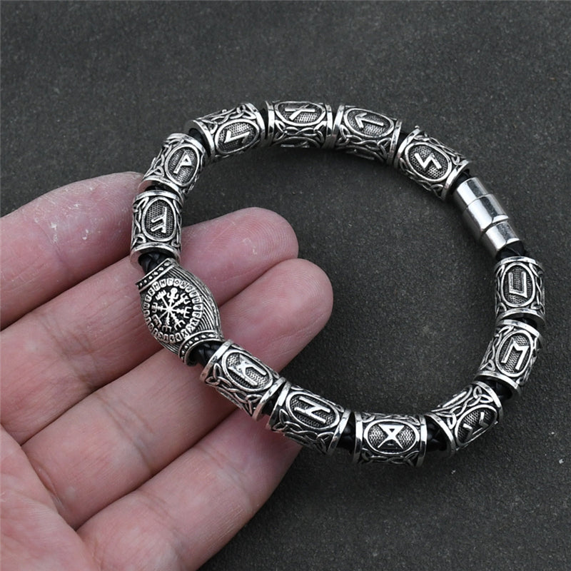 Vikings Runes Beads Bracelet