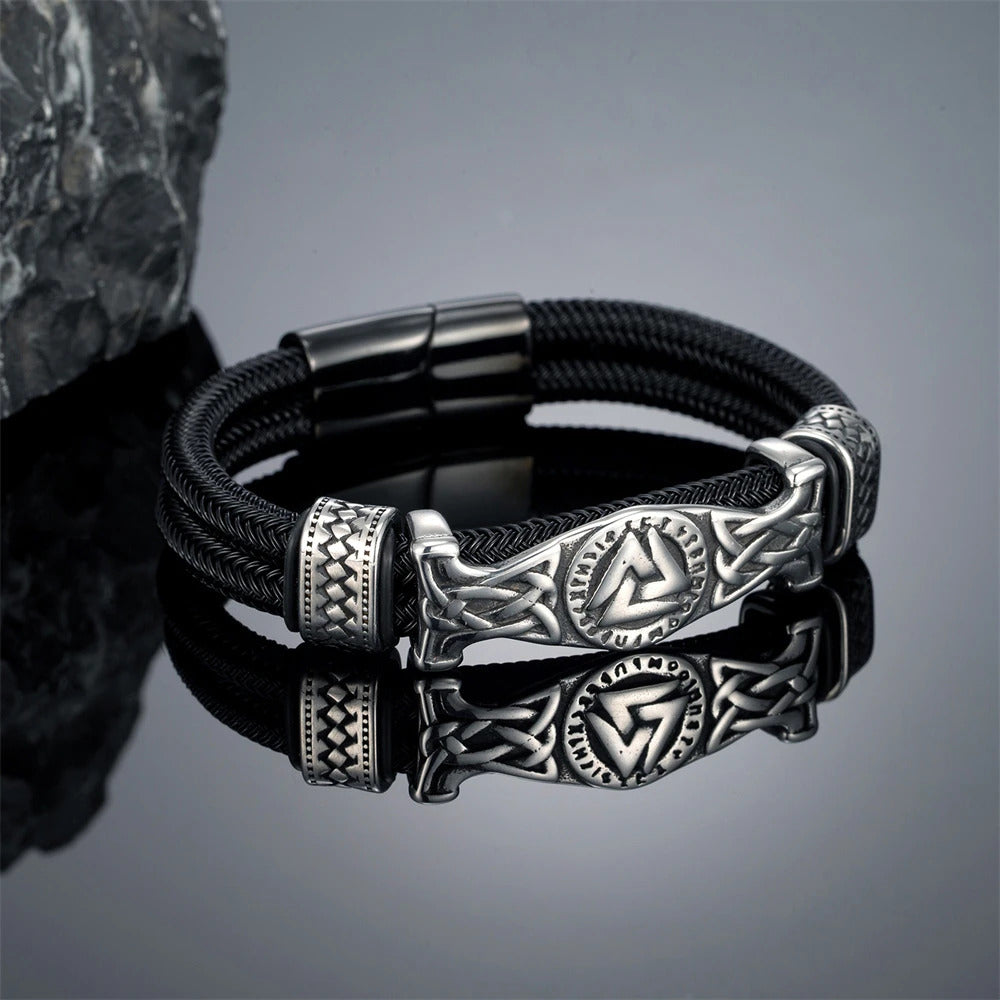 Vintage Viking Wire Rope Bracelet