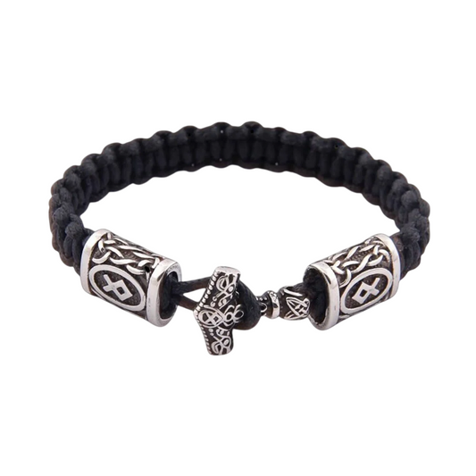 Mjölnir and Rune Paracord Bracelet