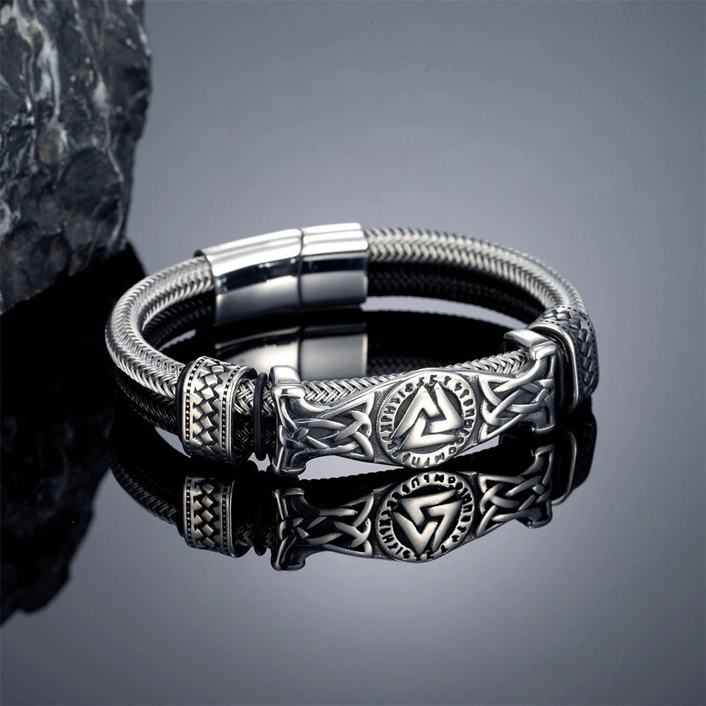 Vintage Viking Wire Rope Bracelet