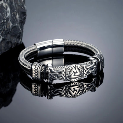 Vintage Viking Wire Rope Bracelet