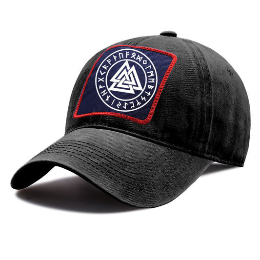 Valknut With Runes Cap