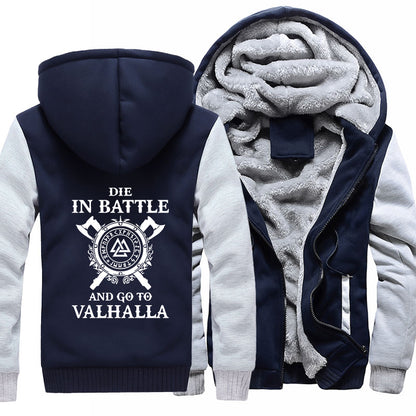 Die In Battle And Go To Valhalla Hoodie Jacket