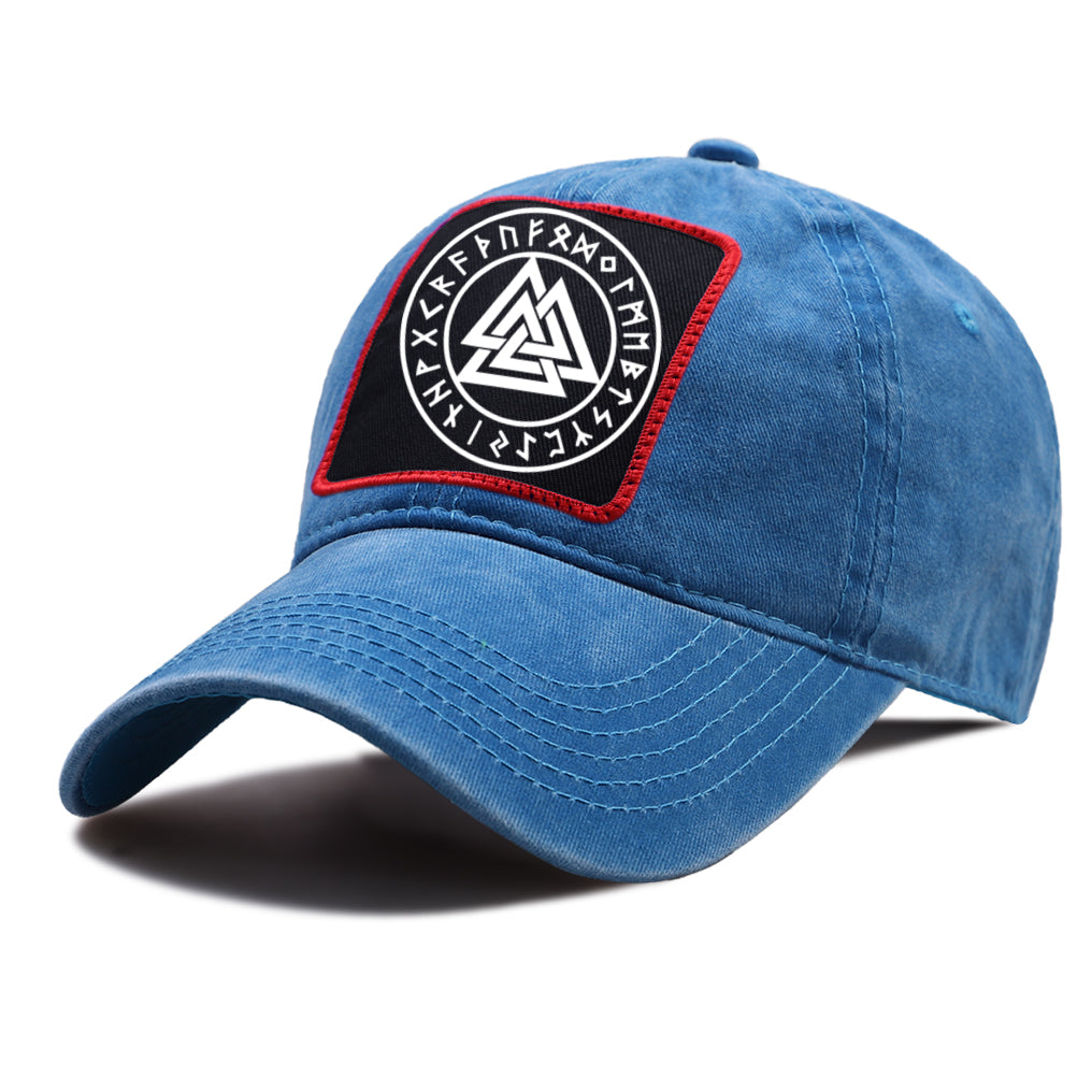 Valknut With Runes Cap