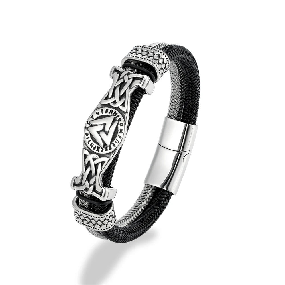 Vintage Viking Wire Rope Bracelet