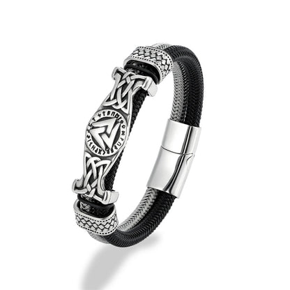 Vintage Viking Wire Rope Bracelet