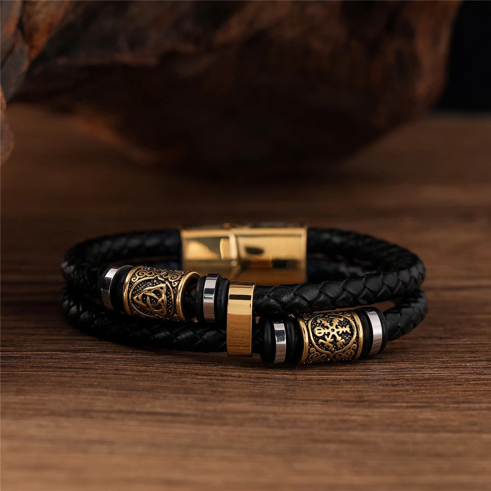 Vikings Leather Bracelet