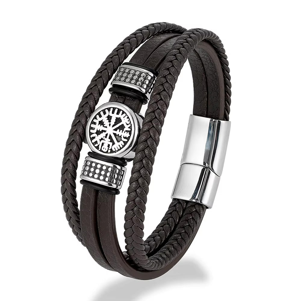 Vegvisir Leather Bracelet