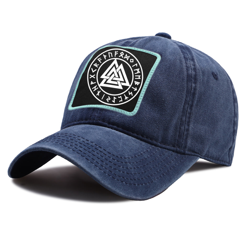 Valknut With Runes Cap