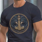 Viking Mjölnir With Raven T-shirt
