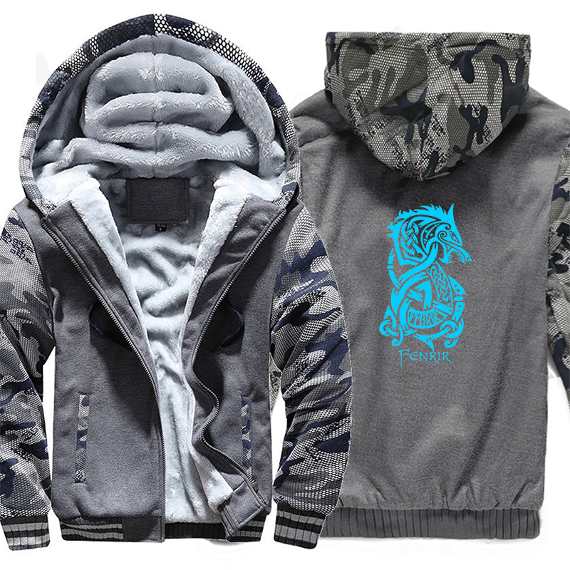 Fenrir Viking Hoodie Jacket