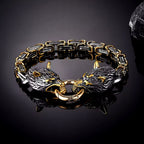 Viking Wolf Head Bracelet