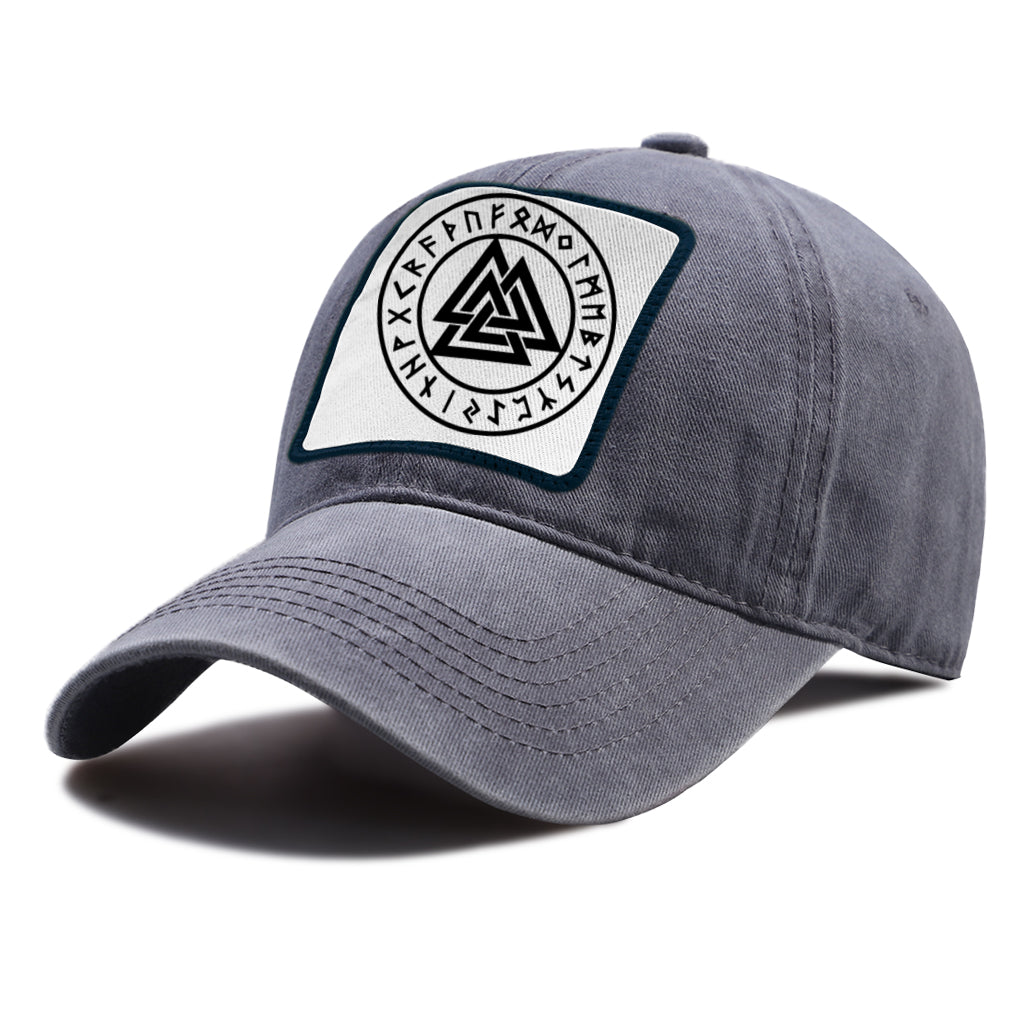 Valknut With Runes Cap