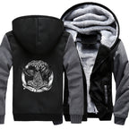 Thor's Hammer And Crows Hoodie Jacket