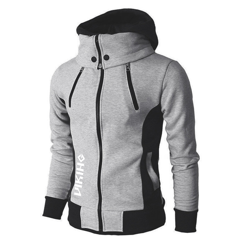 Viking Valknut With Runes Zipper Hoodie