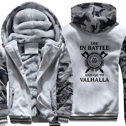 Die In Battle And Go To Valhalla Hoodie Jacket