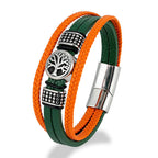 Yggdrasil Tree of Life Leather Bracelet