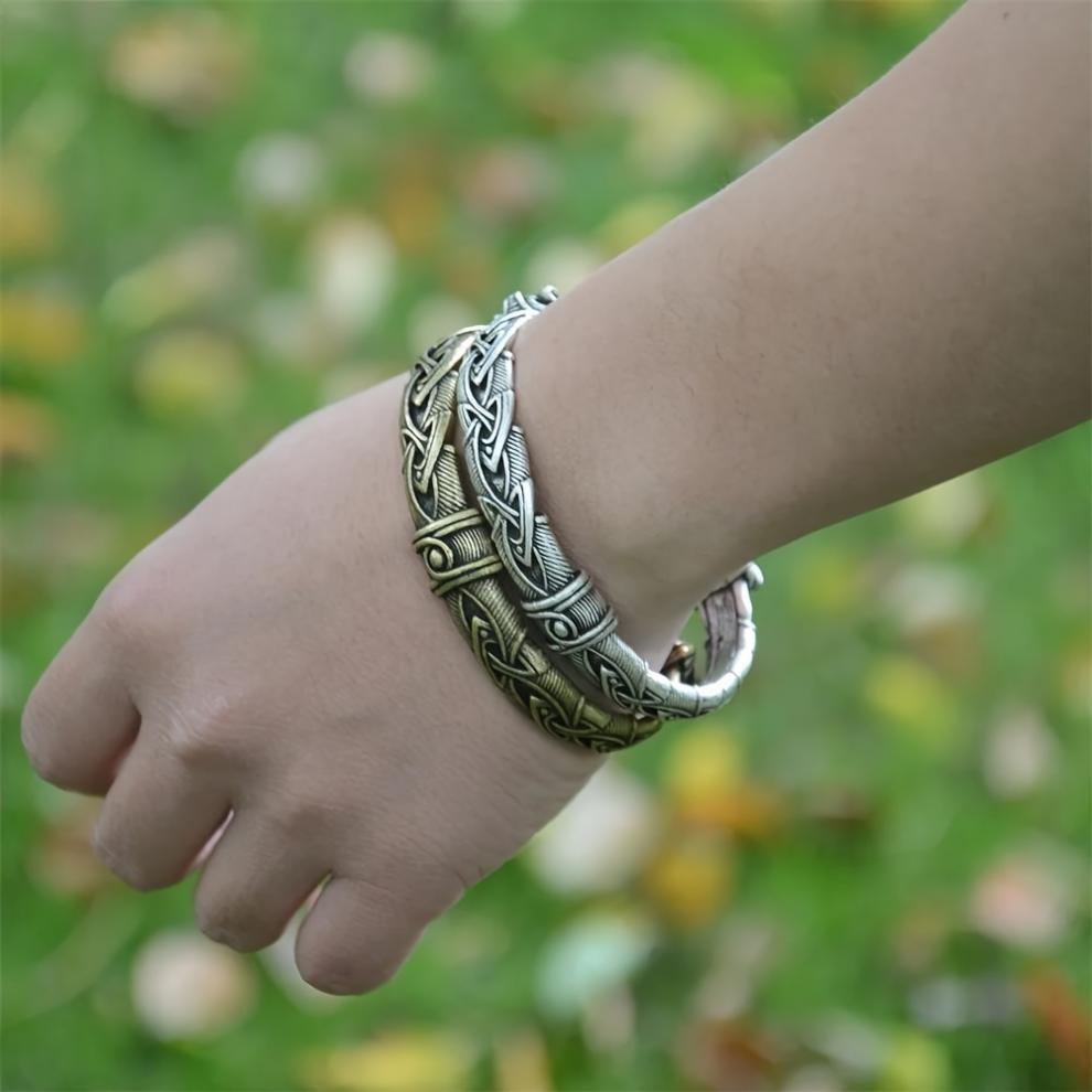 Wolf Head Viking Bracelet