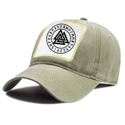 Valknut With Runes Cap