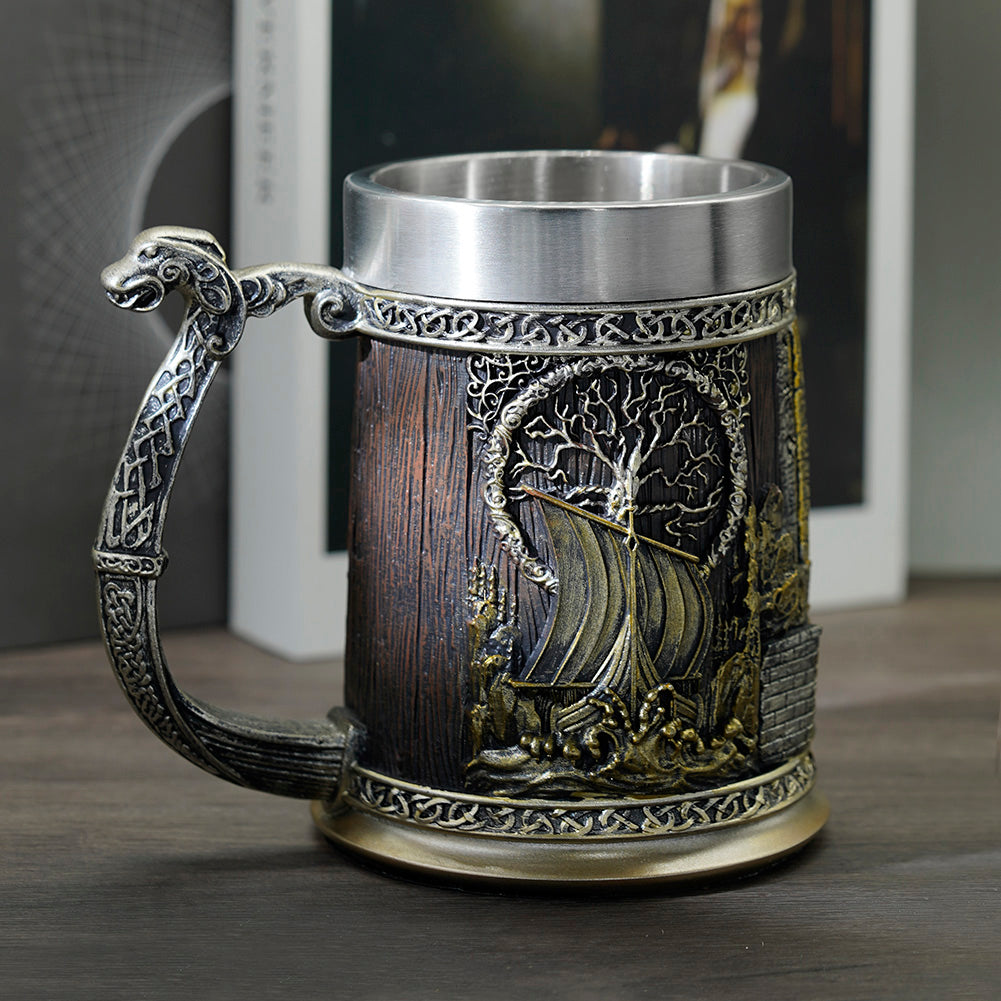 Viking Ship Valhalla Mug