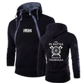Viking Die In Battle And Go To Valhalla Hooded Sweatshirt