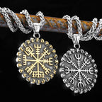 Vegvisir And Runes Necklace