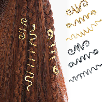 Viking Spiral Charms - Beads for Hair