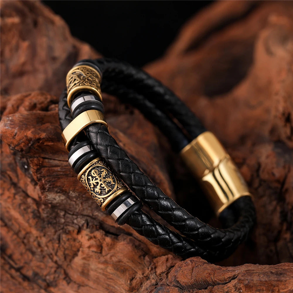 Vikings Leather Bracelet