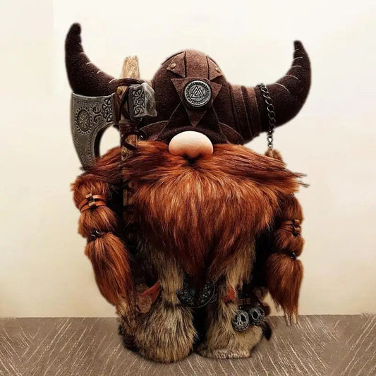 Viking Warrior Gnome Statue