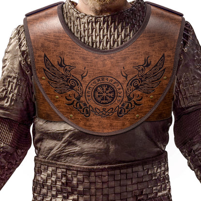 Nordic Embossed Leather Viking Armor