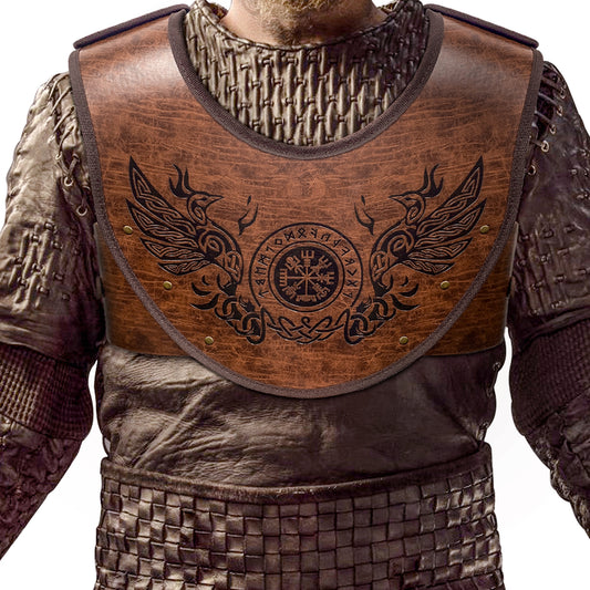 Nordic Embossed Leather Viking Armor