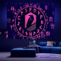 Viking Raven Runes Tapestry