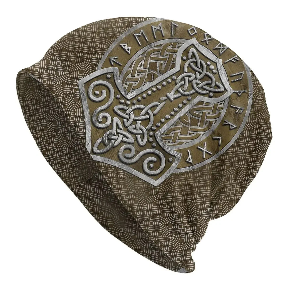 Thor's Hammer With Runes Cap