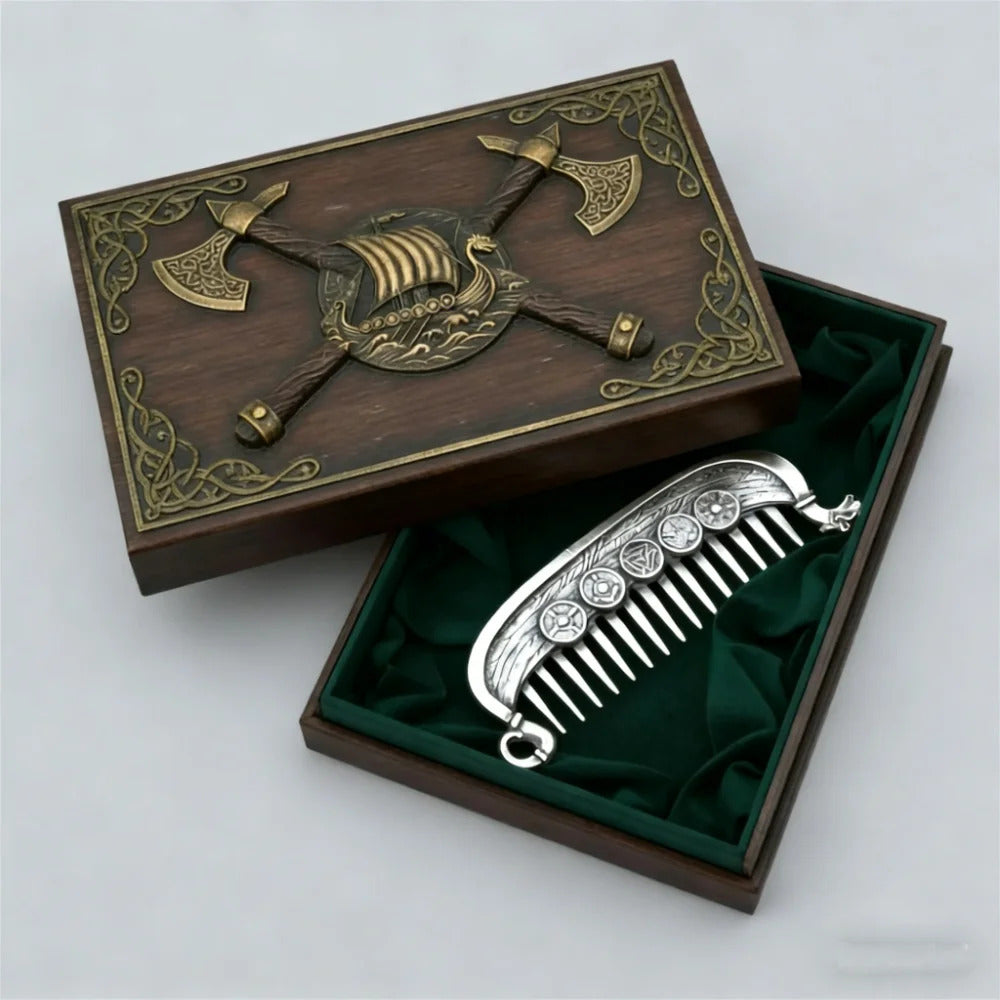 Viking Ship Beard Comb